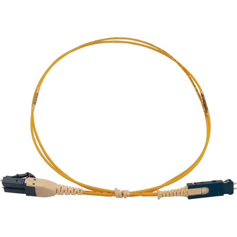 Tripp Lite by Eaton 40/100/400G Singlemode 9/125 OS2 Fiber Optic Cable (Duplex SN-UPC to Duplex LC-UPC M/M) LSZH Yellow 1 m (3.3 ft.) - Thumbnail 3