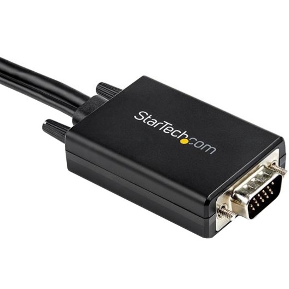 StarTech.com 2m VGA to HDMI Converter Cable with USB Audio Support - 1080p Analog to Digital Video Adapter Cable - Male VGA to Male HDMI - Thumbnail 4