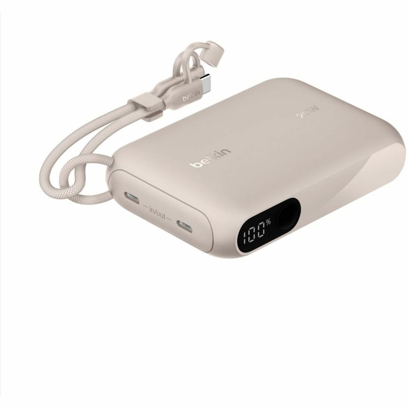 BOOSTCHARGE POWER BANK 10K W/ DISPLAY SAND - Thumbnail 1