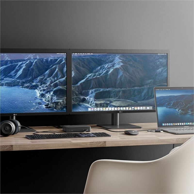 ALOGIC Universal Twin HD Pro Docking Station with 85W Power Delivery and USB-C & USB-A compatibility - Dual Display 1080p@60Hz - Thumbnail 3