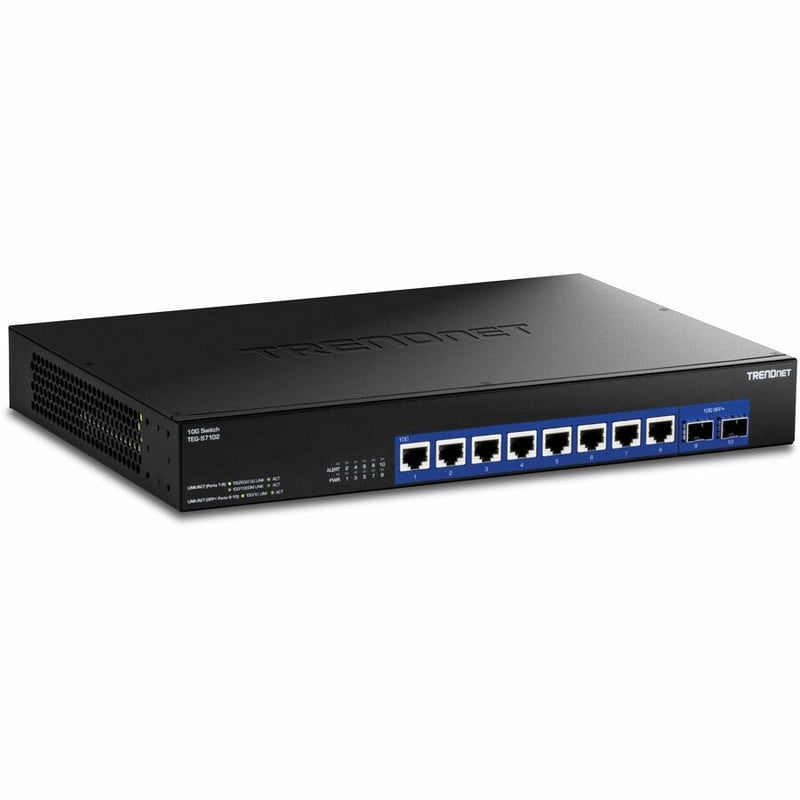 10-PORT 10G UNMANAGED SWITCH 8X10G RJ-45 PORTS - Thumbnail 3