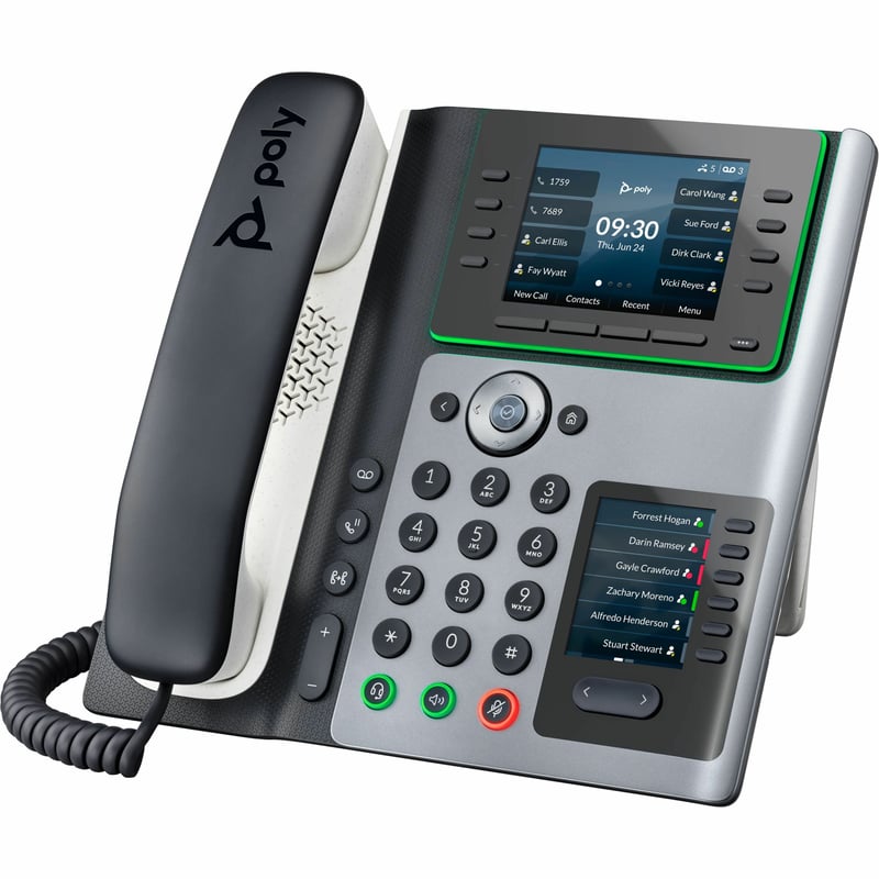 Poly Edge IP Phone - Corded - Corded - Desktop - Thumbnail 1