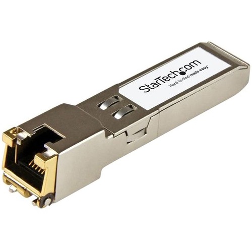 StarTech.com Brocade E1MG-TX Compatible SFP Module - 1000BASE-T - 1GE Gigabit Ethernet SFP to RJ45 Cat6/Cat5e Transceiver - 100m - Thumbnail 1