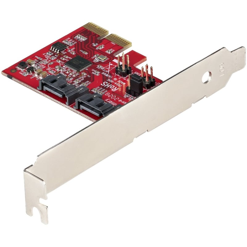 StarTech.com SATA PCIe Card, 2 Port PCIe SATA Expansion Card, 6Gbps SATA, PCI Express to SATA Adapter, SATA RAID, PCIe to SATA Converter - Thumbnail 3