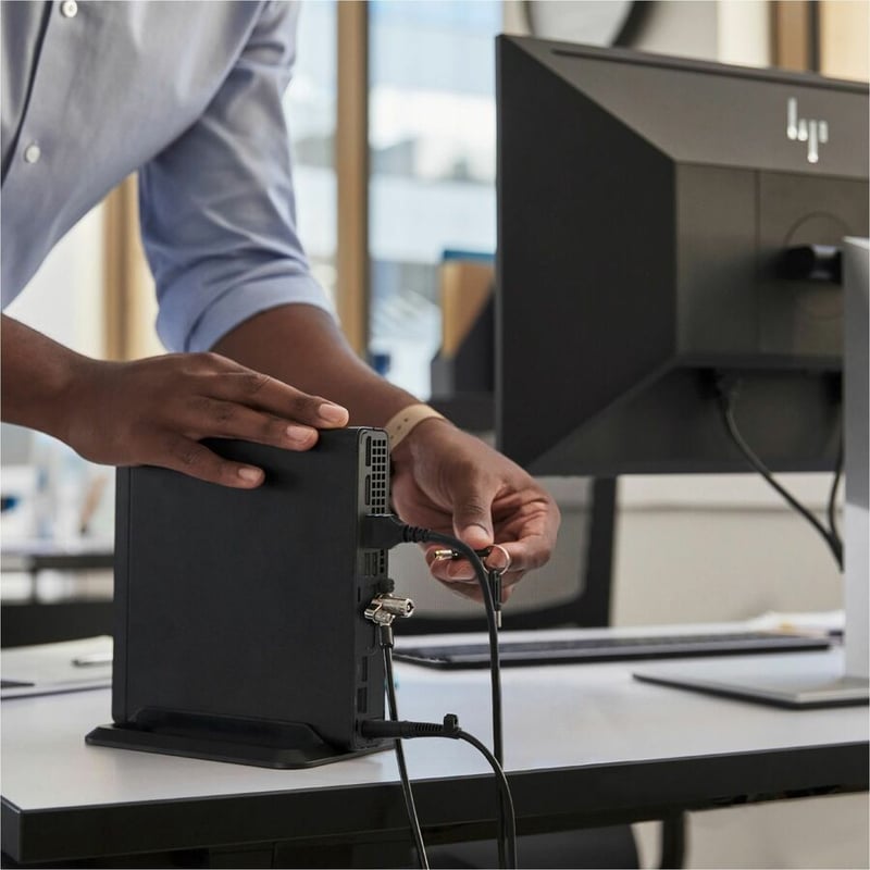 HP Pro Mini 400 G9 Desktop Computer - Intel Core i7 14th Gen i7-14700T - 8 GB - 512 GB SSD - Mini PC - Thumbnail 3