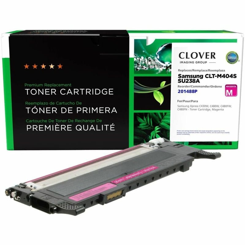 Clover Imaging Remanufactured Magenta Toner Cartridge for Samsung CLT-M404S - Thumbnail 1