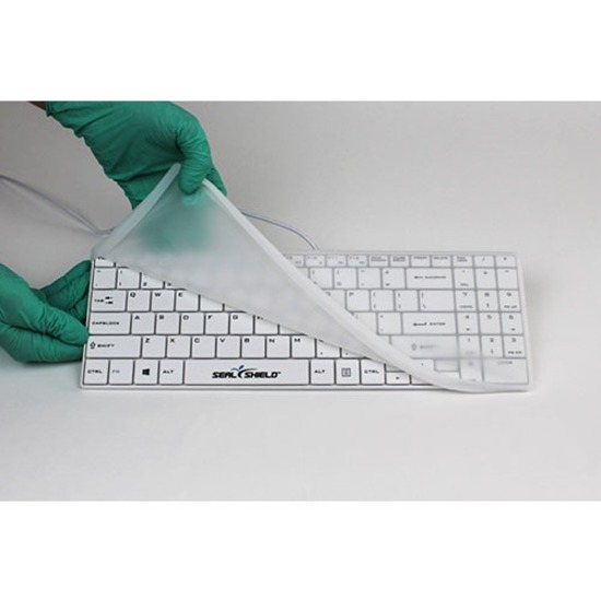 Seal Shield Cleanwipe Wireless Waterproof Keyboard - Thumbnail 3