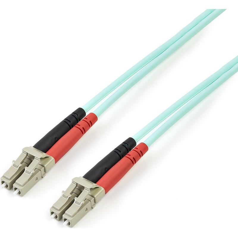 StarTech.com 3m (10ft) LC/UPC to LC/UPC OM4 Multimode Fiber Optic Cable, 50/125m LOMMF/VCSEL Zipcord Fiber, 100G, LSZH Fiber Patch Cord - Thumbnail 1