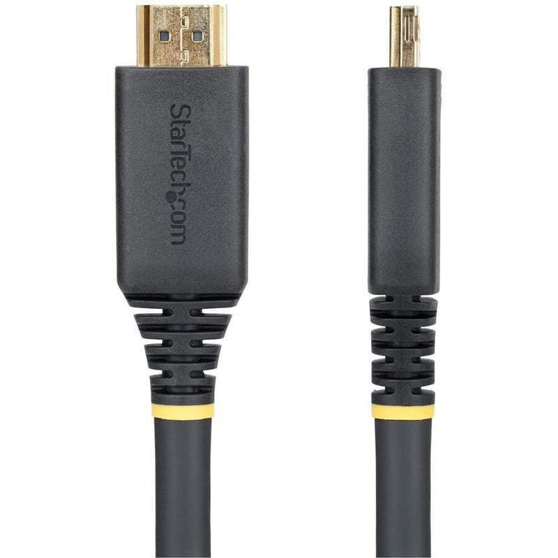 StarTech 10m (33ft) Active High Speed HDMI Cable with Gripping Connectors, 4K 60Hz/1440p 144Hz, 18Gbps, HDMI Cord, TPE Jacket - Thumbnail 3