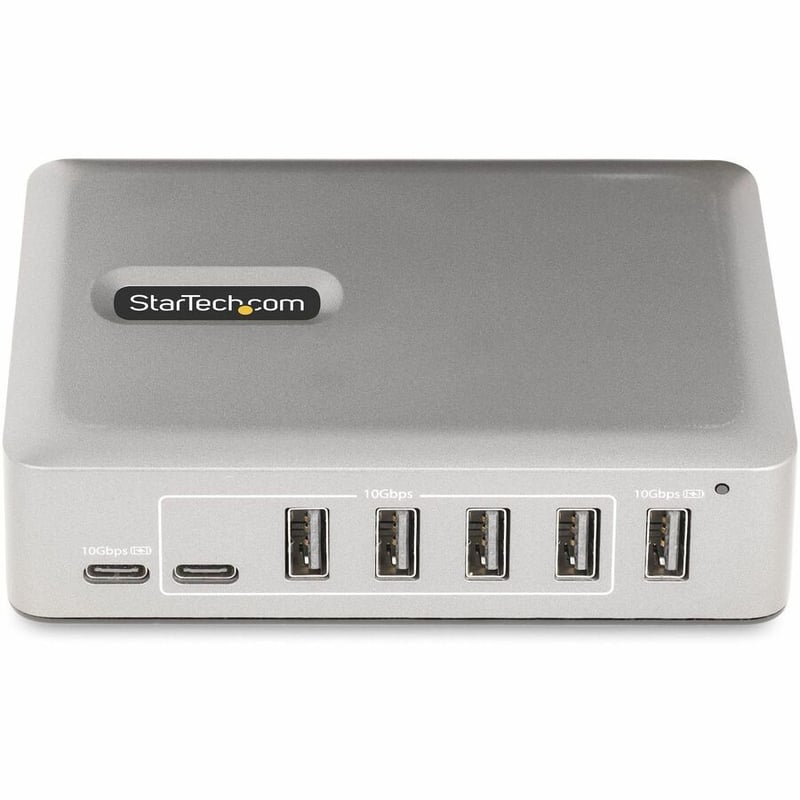 StarTech.com 7-Port USB-C Hub, 5x USB-A + 2x USB-C, Self-Powered w/ 65W Power Supply, USB 3.1 10Gbps Desktop/Laptop USB Hub w/ Charging - Thumbnail 3