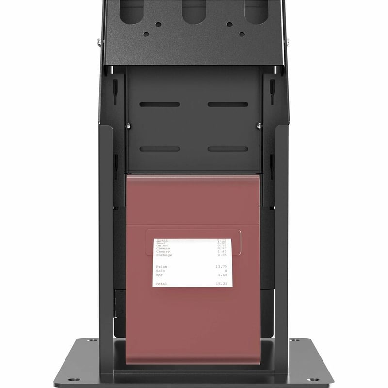 CTA Digital Self Service Kiosk with Printer Compartment and Storage (Black) - Thumbnail 2