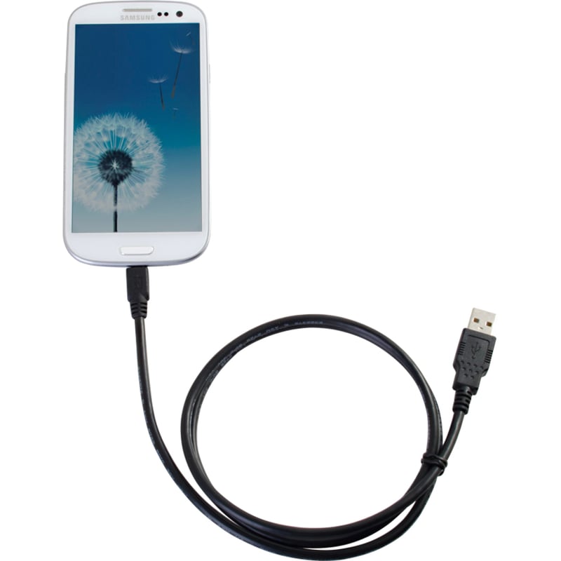 SYNC CABLE - USB-A - MALE LEFT GENDER - USB MICRO-B - MALE RIGHT GENDER - 6FEET - Thumbnail 2