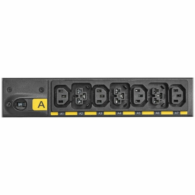 Eaton Metered Outlet Rack PDU G4, 0U, 41U, universal input, 5-23kW, 16-55A, 200-415V, 42 outlets (24)C13 (18)C39, front entry power cord - Thumbnail 3