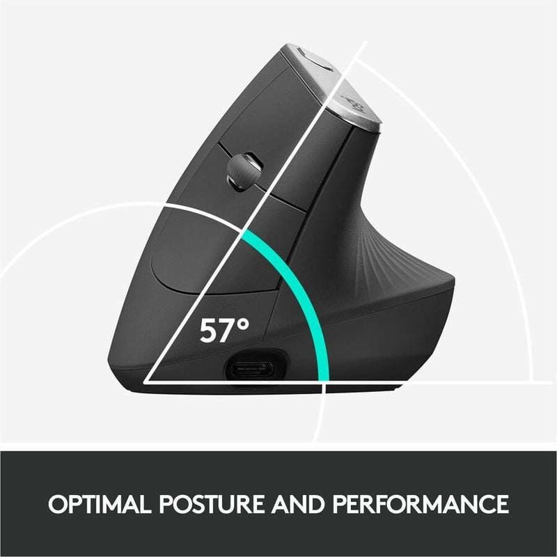 Logitech MX Vertical Advanced Ergonomic Mouse - Thumbnail 4