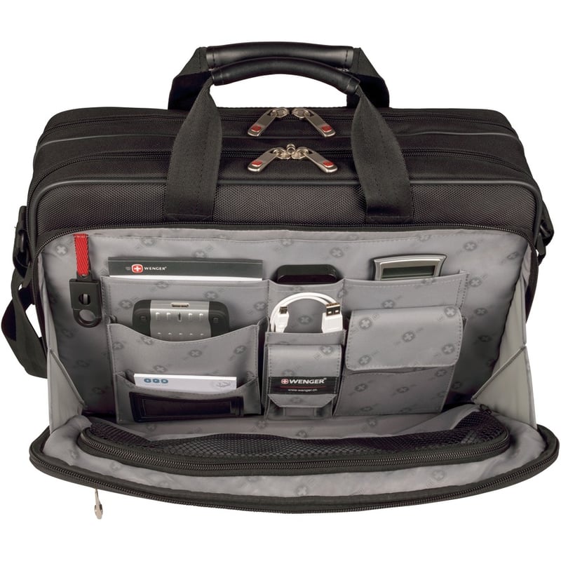 SwissGear Mainframe 64038010 Carrying Case (Briefcase) for 10" to 16" Notebook - Black - Thumbnail 2