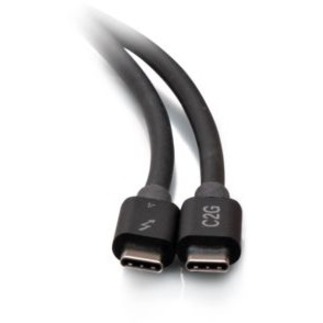 C2G 2.5ft Thunderbolt 4 Cable - USB C - 40Gbps - M/M - Thumbnail 2