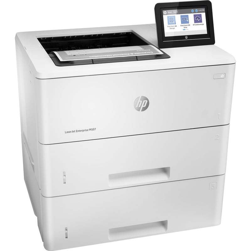 HP LaserJet Enterprise M507 M507x Desktop Laser Printer - Monochrome - Thumbnail 3