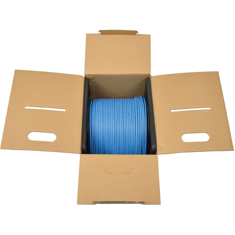 Eaton Tripp Lite Series Cat6 Gigabit Solid Core Plenum-Rated UTP CMP PVC Bulk Ethernet Cable, Blue, 1000 ft. (304.8 m) - Thumbnail 4