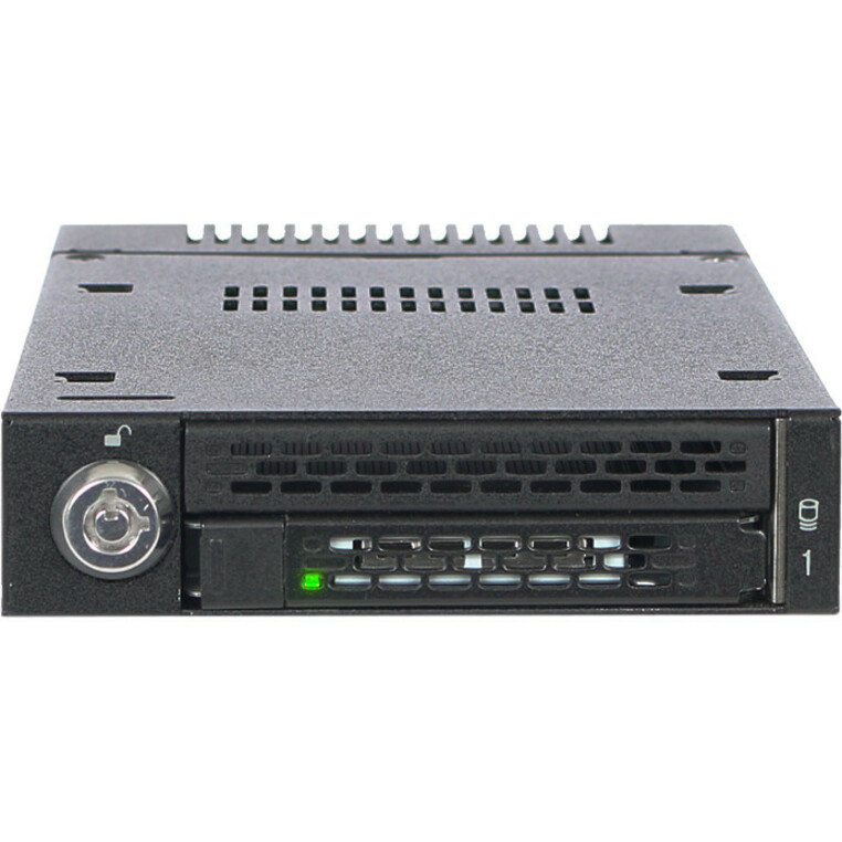 Icy Dock MB833M2K-B Drive Enclosure for 3.5" M.2, PCI Express NVMe - Mini-SAS HD Host Interface Internal - Black - Thumbnail 2