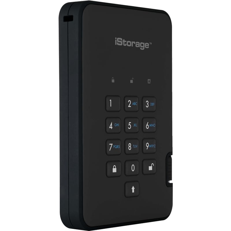iStorage diskAshur2 SSD 2 TB Secure Portable Solid State Drive | Black | Incorporated Common Criteria EAL 5+ | PIN protected | AES-XTS 256-bit Full Disk Hardware Encryption | Dust/Water Resistant | TAA Compliant - Thumbnail 2