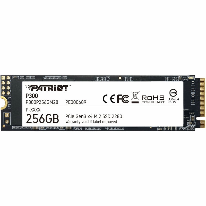 PATRIOT P300 256GB M.2 2280 PCIE GEN3 X4 SSD - Thumbnail 1