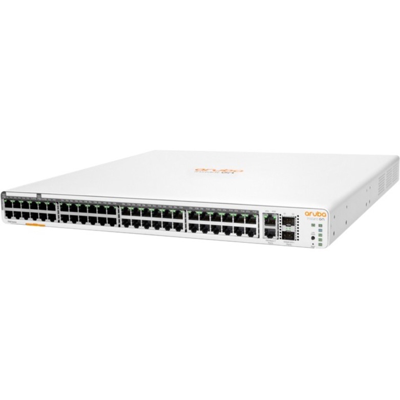 Aruba Instant On 1960 48G 40p Class4 8p Class6 PoE 2XGT 2SFP+ 600W Switch - Thumbnail 3