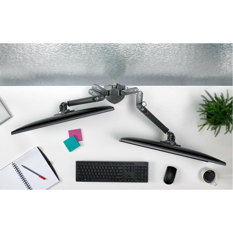 Chief Kontour KXD220W Desk Mount for Monitor, All-in-One Computer - White - Thumbnail 4