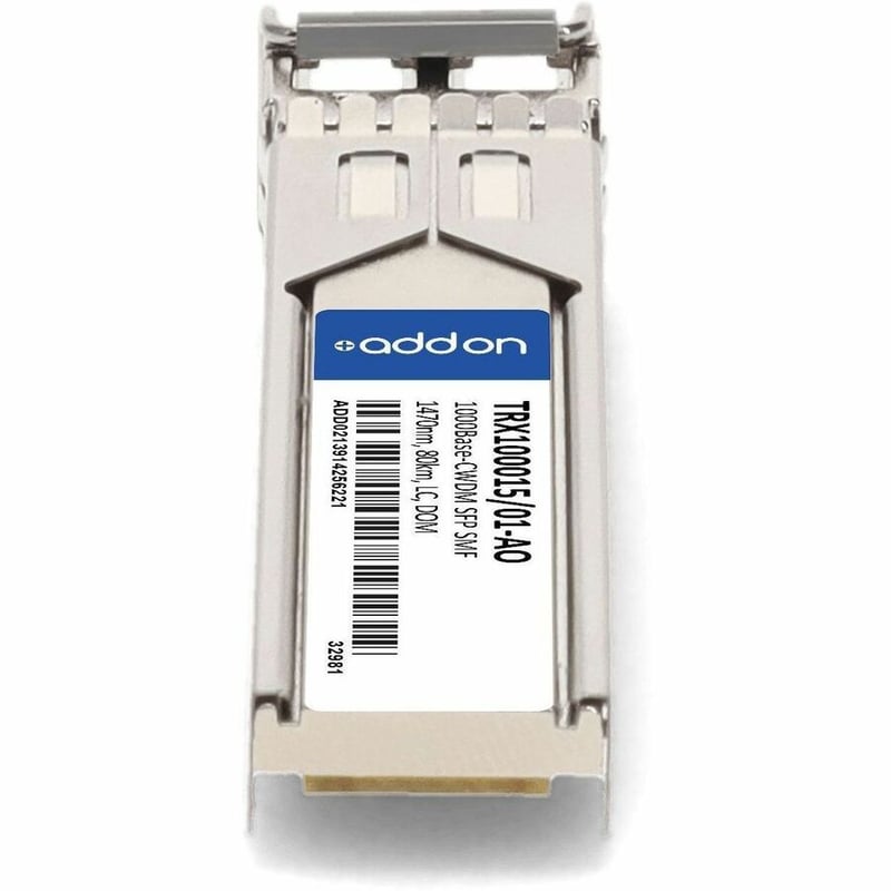 AddOn Infinera® TRX100015/01 Compatible TAA 1000Base-CWDM SFP Transceiver (SMF, 1470nm, 80km, LC, DOM) - Thumbnail 4