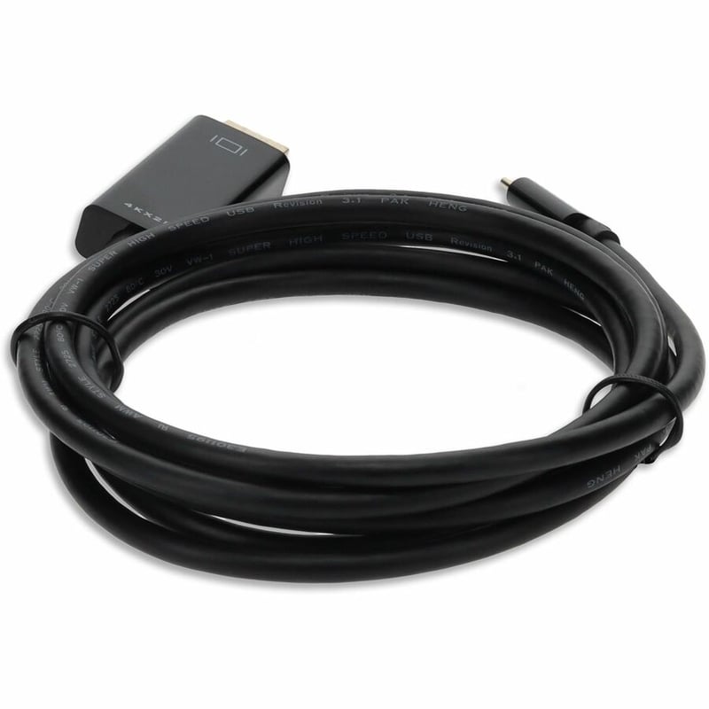 6ft (2m) USB-C 3.1 Male to HDMI Male Adapter Cable, Up to 4K 30Hz, Black - Thumbnail 4