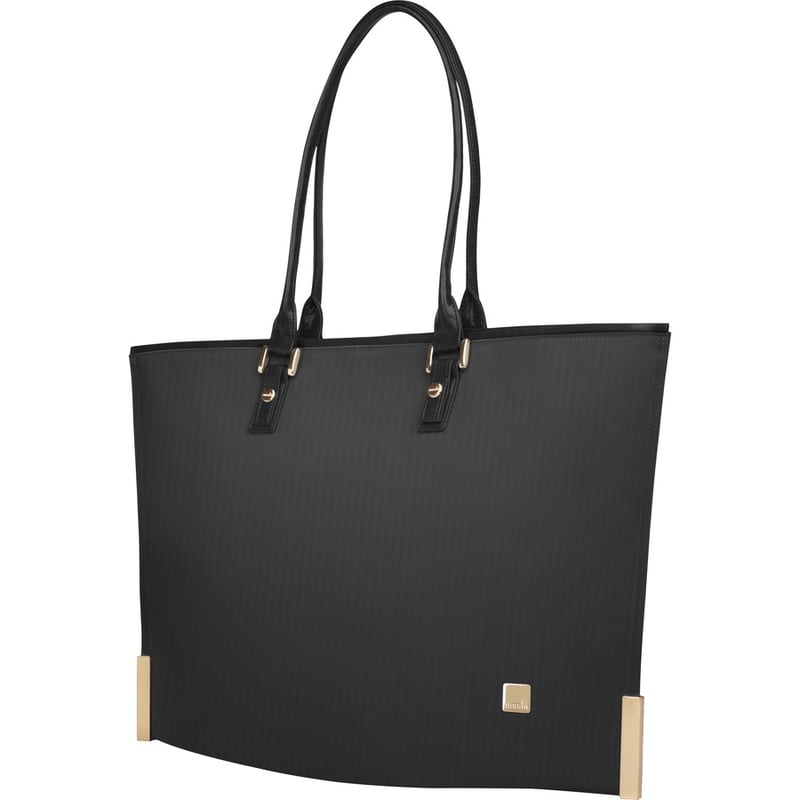 Moshi Aria Slim Lightweight Tote - Slate Black, Weather-resistant, 13" Padded Laptop Sleeve, RFID Pocket - Thumbnail 3