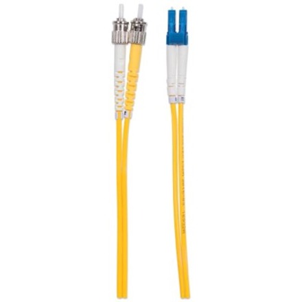 Intellinet Network Solutions Fiber Optic Patch Cable, LC/ST, OS2, 9/125, Single-Mode, Duplex, Yellow, 7 ft (2 m) - Thumbnail 4