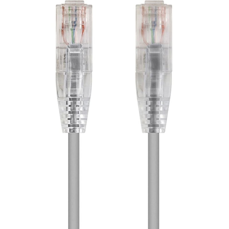 SLIMRUN CAT6 UTP CABLE-3FT GRAY - Thumbnail 1