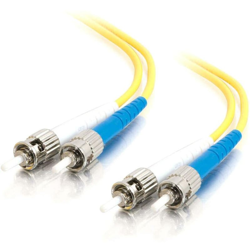 C2G-5m ST-ST 9/125 OS1 Duplex Singlemode PVC Fiber Optic Cable - Yellow - Thumbnail 1