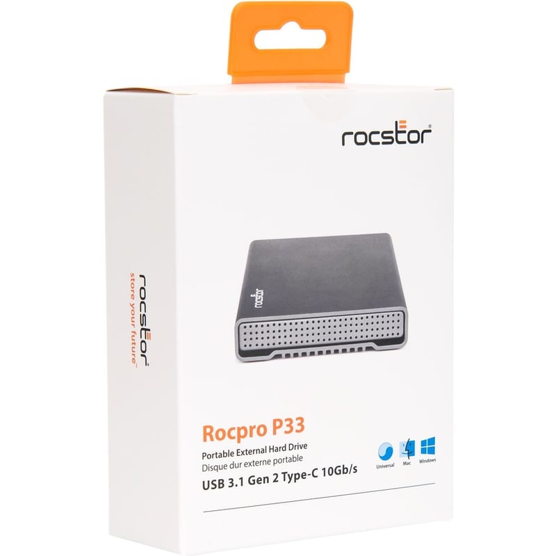 Rocstor 1TB ROCPRO P33 SSD USB 3.0/3.1 PORTABLE DRIVE - Thumbnail 3