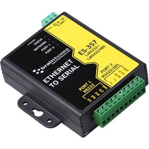 Brainboxes 1 Port RS232 and 1 Port RS422/485 Ethernet to Serial Adapter - Thumbnail 1