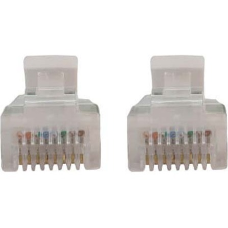 Eaton Tripp Lite Series Cat6a 10G Snagless Molded Slim UTP Ethernet Cable (RJ45 M/M), PoE, White, 10 ft. (3.1 m) - Thumbnail 3