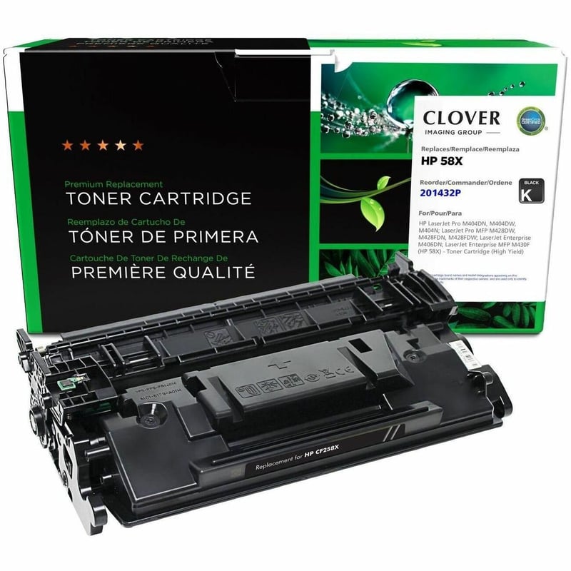 CLOVER IMAGING REMAN FOR HP CF258X HIGH YIELD TONER CARTRIDGE 10K PAGE YIELD HP - Thumbnail 1