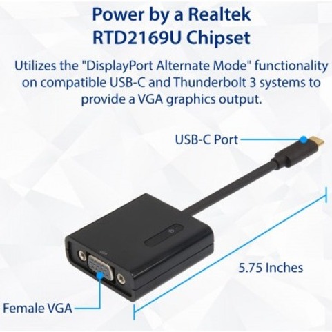 SYBA USB-C/VGA Video Adapter - Thumbnail 2