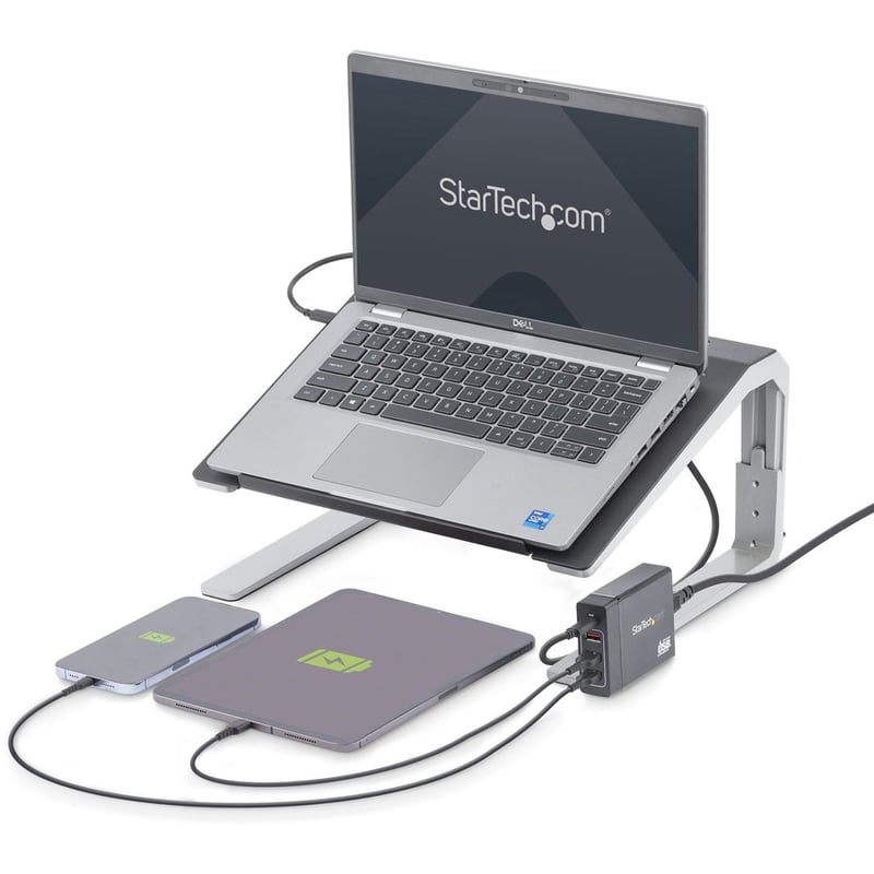 StarTech.com USB-C Charging Station, 72W, 1x USB-C + 3x USB-A, Portable Charger with PD, Laptop Replacement Charger, USB-C Power Adapter - Thumbnail 2