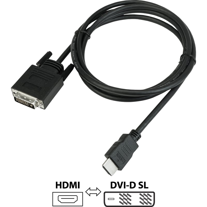 VisionTek HDMI / DVI-D Bi-Directional Cable 6ft (M/M) - Thumbnail 1