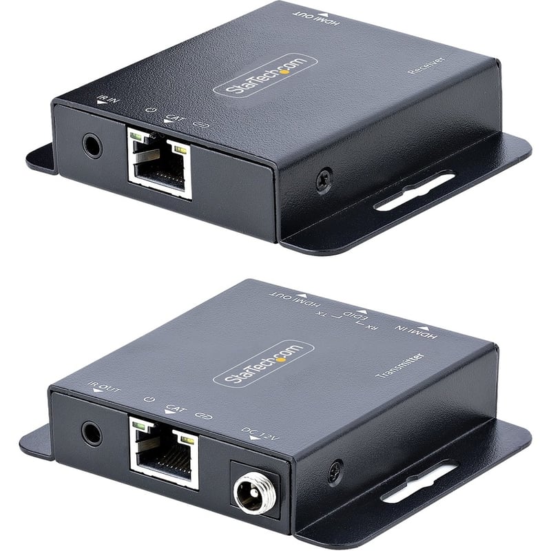 StarTech.com 4K HDMI Extender over CAT6/CAT5 Ethernet Cable, 4K 30Hz or 1080p 60Hz Video Extender, HDMI Transmitter and Receiver Kit - Thumbnail 2