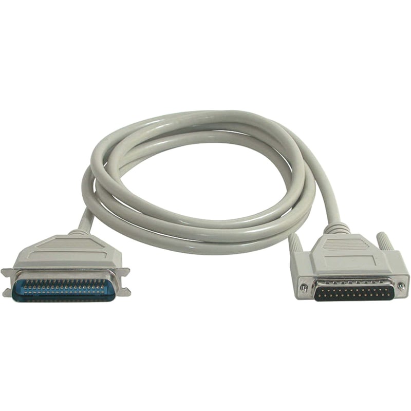 C2G 6ft DB25 Male to Centronics 36 Male Parallel Printer Cable - Thumbnail 2
