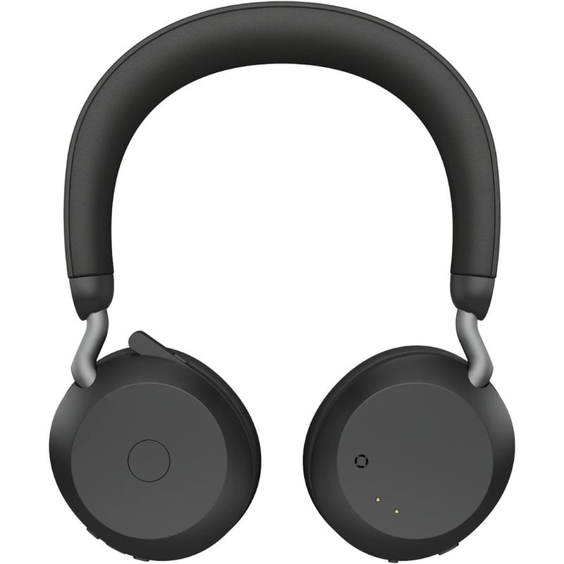Jabra Evolve2 75 Wireless On-ear Stereo Headset - USB-A - Unified Communication - Black - Binaural - Ear-cup - 3000 cm - Bluetooth - 20 Hz to 20 kHz - MEMS Technology Microphone - Noise Cancelling - Thumbnail 3