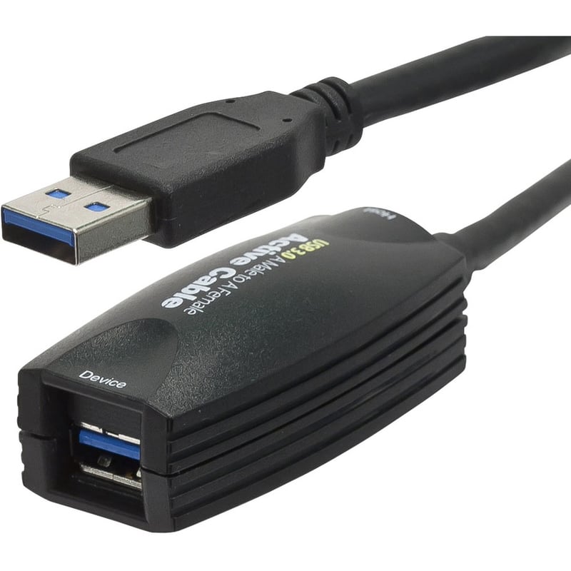 15FT USB 3.0 A MALE TO A FEMALE ACTIVE EXTENSION CABLE - Thumbnail 2