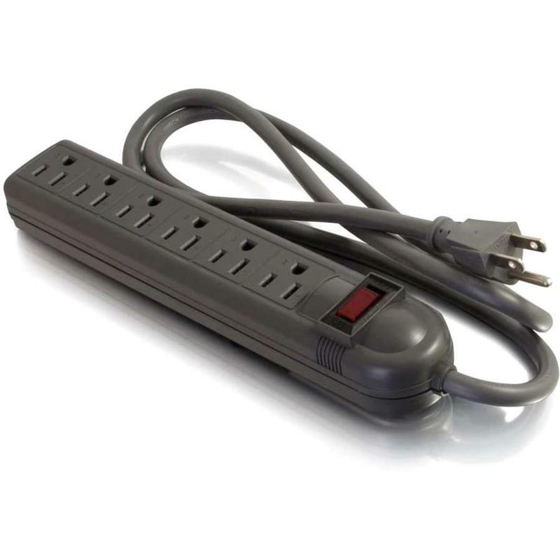 C2G 6-Outlet Power Strip with Surge Suppression - Thumbnail 1