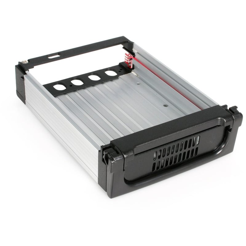 StarTech.com Aluminum Black SATA Hard Drive Drawer - Storage mobile rack - black - Thumbnail 2
