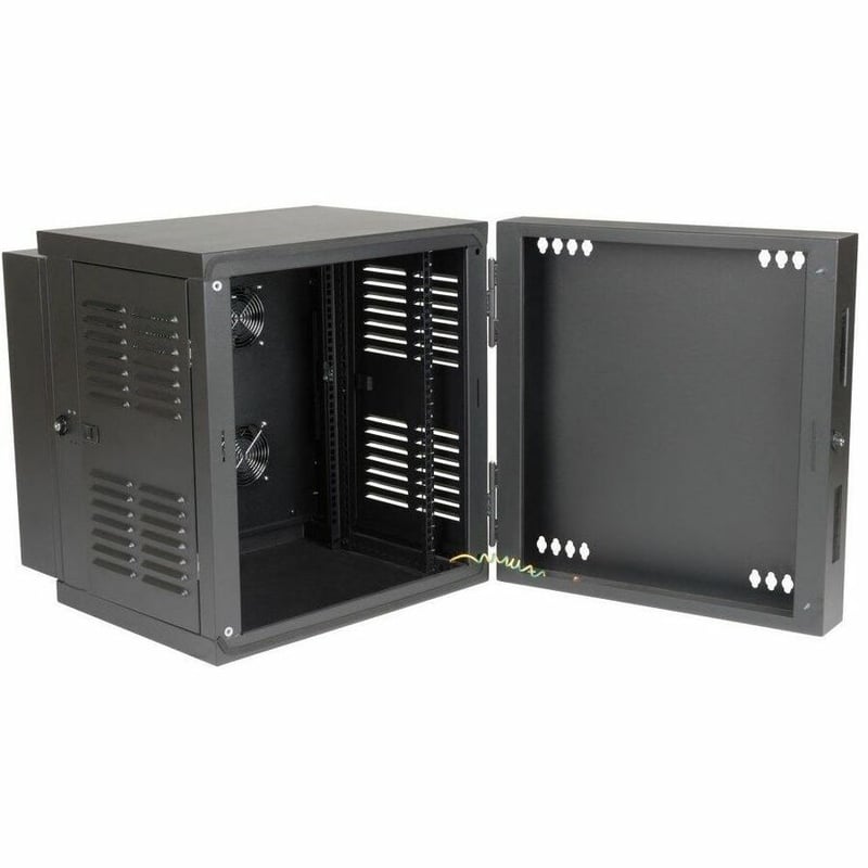 Tripp Lite by Eaton SmartRack 12U Switch-Depth Wall-Mount Small Rack Enclosure for Harsh Environments Hinged Back 230V - Thumbnail 2