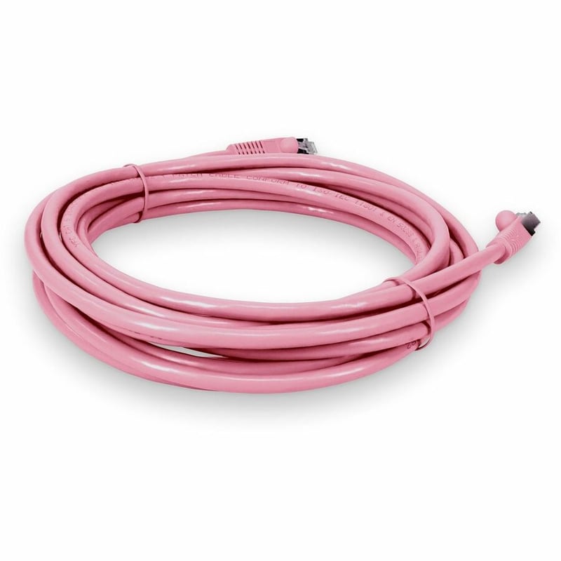 20FT PINK CAT6 STP PVC SNAGLESS EASY CLEAR BOOT RJ-45 M/M - Thumbnail 5