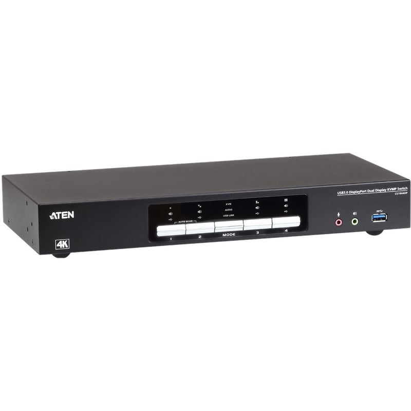 ATEN 4-Port USB 3.0 4K DisplayPort Dual Display KVMP Switch-TAA Compliant - Thumbnail 4
