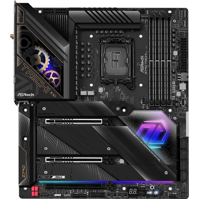 2 PCIE 5.0 X16, 5 M.2 SLOTS, 2.5GB LAN, WIFI 6E, HDMI 2.1 PORT, 5.1 AUDIO ALC408 - Thumbnail 3